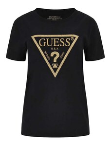 GUESS T-Shirt Ss Cn Gold Triangle Tee W4RI69J1314 jblk jet black a996