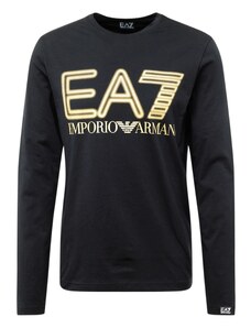 EA7 Emporio Armani Тениска златистожълто / черно / бяло