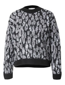 Pepe Jeans Пуловер 'FAIZA' сиво / черно / бяло