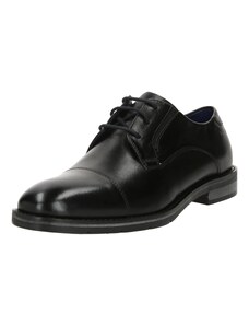 bugatti Обувки с връзки 'Laziano Comfort' нощно синьо / черно