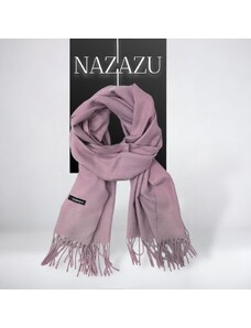NAZAZU Красив едноцветен дамски шал от Кашмир - Лавандула 201202
