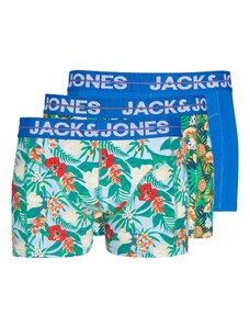 JACK & JONES Боксерки 'Pineapple' синьо / светлосиньо / сиво / зелено / светлочервено / бяло