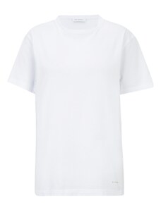 OH APRIL Тениска 'Find Joy' ръждиво кафяво / бяло