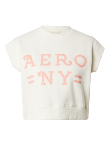 AÉROPOSTALE Тениска 'AERO NY' кайсия / мръсно бяло