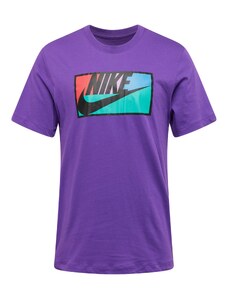 Nike Sportswear Тениска 'CLUB' мента / лилав / оранжево-червено / черно