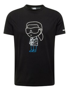 Karl Lagerfeld Тениска синьо / черно / бяло