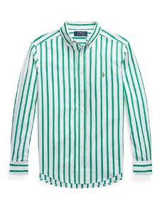 Детска памучна риза Polo Ralph Lauren в зелено