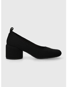 Обувки с дебел ток Camper Niki в черно с дебел ток K201617.001