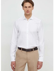 Риза Tommy Hilfiger мъжка в бяло с кройка по тялото класическа яка MW0MW33837