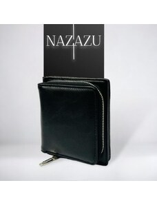 NAZAZU Практично и стилно дамско портмоне с тик-так затваряне - Черно 281207