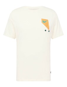 Nike Sportswear Тениска цвят "пясък" / лимоненожълто / тъмнозелено / бяло