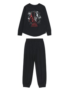 GAP Комплект пижама светлосиво / светлочервено / черно / бяло