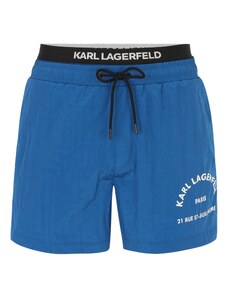 Karl Lagerfeld Шорти за плуване синьо / черно / бяло