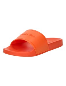 Calvin Klein Чехли оранжево-червено