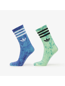 adidas Originals adidas Tie Dye Socks 2-Pack Preloved Blue/ Night Flash/ Semi Green Spark