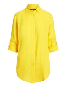 RALPH LAUREN Риза Tissue Linen-Shirt 200782777052 lemon daff