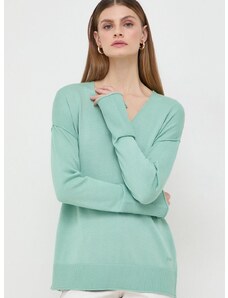 Пуловер Boss Orange дамски в зелено 50507163
