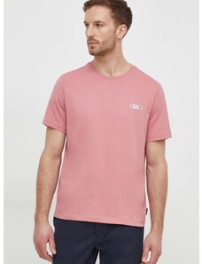Памучна тениска Michael Kors в розово с апликация
