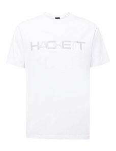 Hackett London Тениска сиво / бяло