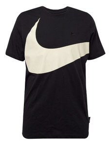 Nike Sportswear Тениска 'Big Swoosh' черно / бяло