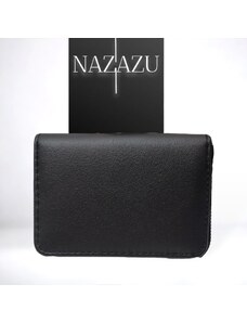 NAZAZU Стилно малко дамско портмоне с цип - Черно 010445