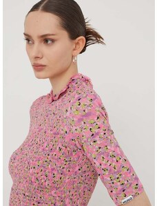 Блуза HUGO в розово с десен 50508655