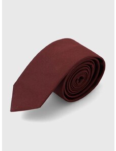 Копринена вратовръзка HUGO в бяло 50468199