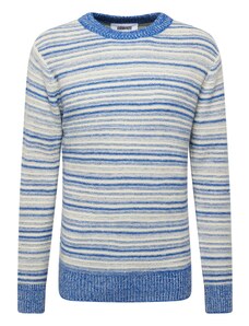 minimum Пуловер 'Unid 3447' синьо / мръсно бяло
