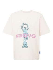Pequs Тениска 'Helios' кремаво / светлосиньо / бледорозово