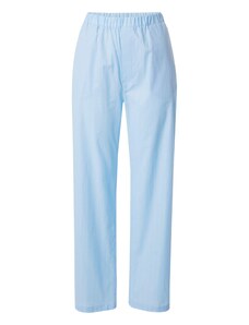 Lindex Панталон пижама небесносиньо / бяло