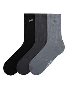 Pull&Bear Къси чорапи графитено сиво / базалтово синьо / светлосиво / черно