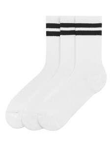 Pull&Bear Къси чорапи черно / бяло