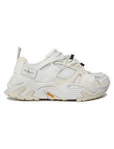 CALVIN KLEIN Sneakers Chunky Runner Vibram Mix Ml Fa YW0YW01311 02Y bright white/creamy white