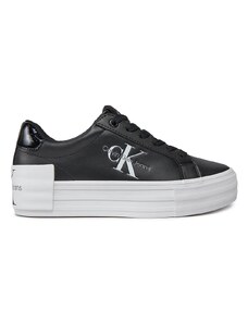 CALVIN KLEIN Sneakers Bold Vulc Flatf Low Lace Lth M YW0YW01294 0GM black/bright white
