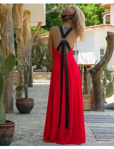 ExclusiveJeans Дълга рокля Torino, Коралов Цвят