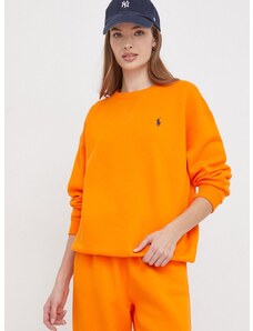 Суичър Polo Ralph Lauren в оранжево с изчистен дизайн 211943006