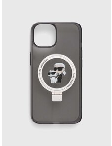 Кейс за телефон Karl Lagerfeld iPhone 14 / 15 / 13 6.1" в черно
