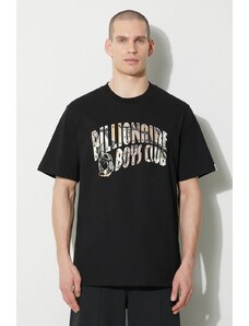 Памучна тениска Billionaire Boys Club Camo Arch Logo в черно с принт B24133