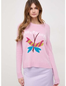 Пуловер с кашмир Weekend Max Mara в розово от лека материя 2415361081600