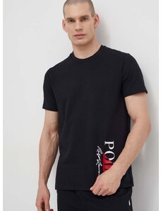 Тениска Polo Ralph Lauren в черно с принт 714932511