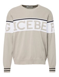 ICEBERG Пуловер сиво / черно / бяло
