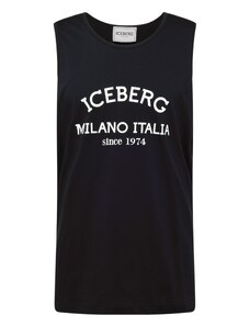 ICEBERG Тениска черно / бяло