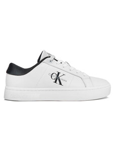 Сникърси Calvin Klein Jeans Classic Cupsole Lowlaceup Lth Wn YW0YW01444 Bright White/Black 0GM