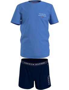 Tommy Hilfiger Underwear Комплект пижама синьо / нейви синьо / червено / бяло
