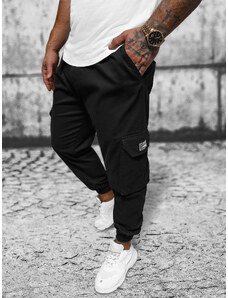 Мъжки панталони jogger черни OZONEE O/G3006