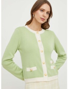 Вълнен пуловер Luisa Spagnoli дамски в зелено от лека материя
