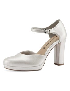 TAMARIS Официални дамски обувки перлено бяло
