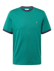 FARAH Тениска 'GROVES' жълто / нефритено зелено / тъмнолилаво