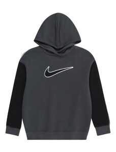 Nike Sportswear Суичър сиво / черно / бяло