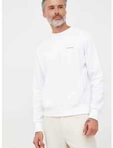 Суичър Calvin Klein в бяло с принт K10K109926
